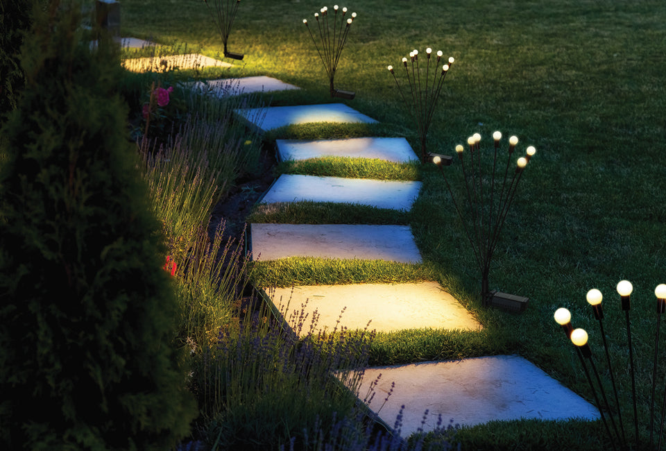 Hortensus Firefly Solar Lights – Set van 2, LED-verlichting & IP44 Waterdicht – 67,5 x 6,5 x 4 cm – Zwart