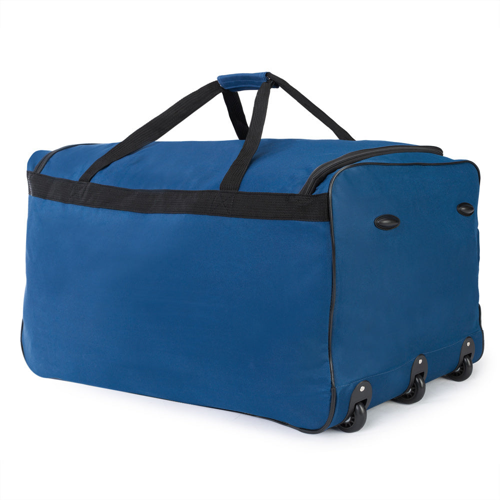 Deuba XXL Reistas Blauw met trolley-functie 3 wielen 160 LITER 85x43x44cm