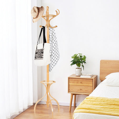 Coast Garderobe Stand Kleding Rod Garderobe met 12 Hook Brown/Black/Natural Nature