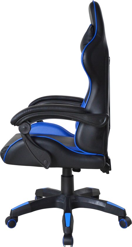 VDD Gaming - Gamestoel - Game Stoel - Gamingstoel - Gamestoel Zwart- Gamestoel Blauw - Bureaustoel - Bureau Stoel - Verstelbaar - Ergonomisch - Max 120 kg