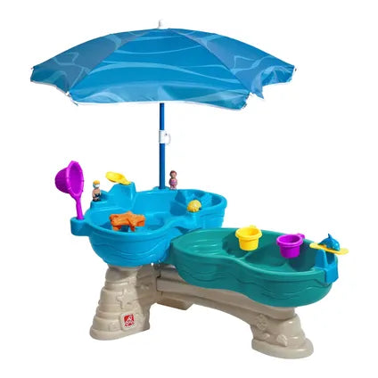 Step2 Spill & Splash Seaway watertafel - 109,9 × 63,5 × 57,2 cm - Met parasol