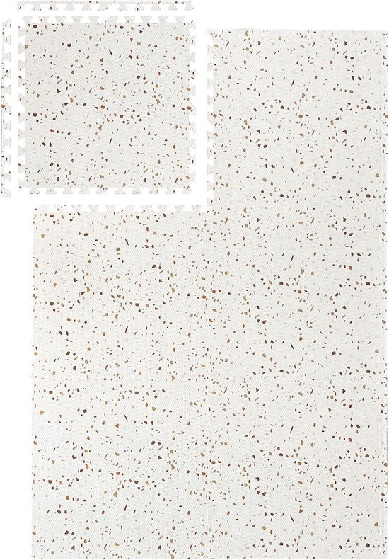 NilaFee™ - Speelmat - Foam - Baby - Speelkleed - Kruipmat - 180 x 120 x 1.5 cm - Puzzelmat - Opbergtas - Classic Zand