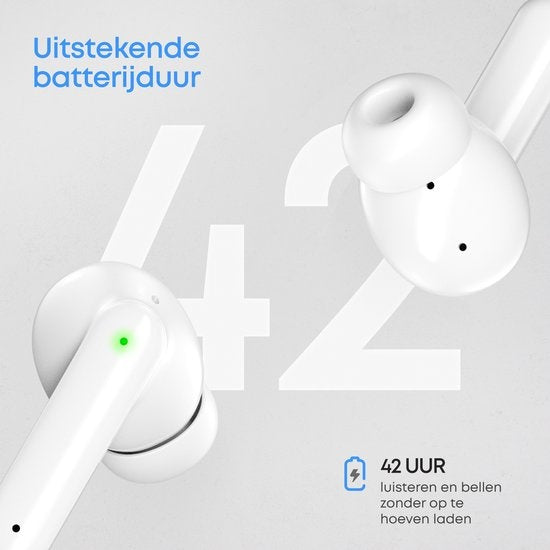 SoundFront Pro Draadloze Oordopjes - Bluetooth Oortjes - Earpods - Geschikt voor Apple & Android - Wit