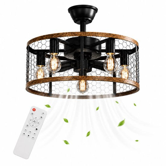 WERYOU® illuminAIR Plafondventilator - Plafonniere - Plafondventilator met Afstandsbediening - Plafondlamp - Plafond ventilator met Verlichting - Ventilator lamp
