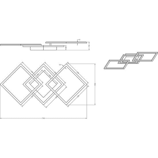 Witte plafondlamp Trail design - R64493131