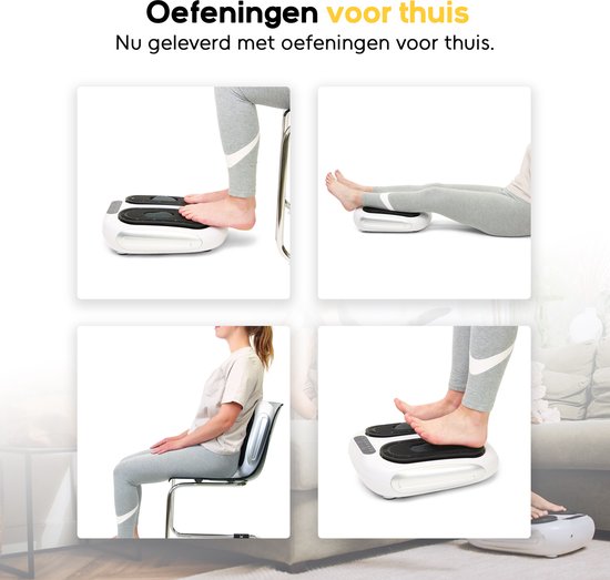CALMENTA® - Bloedcirculatieapparaat - Voor Benen, Voeten en Rug - Voetmassage Apparaat Bloedsomloop - Beentrainer - Trilplaat - Massage apparaat - Neuropathie - Bloedcirculatie apparaat