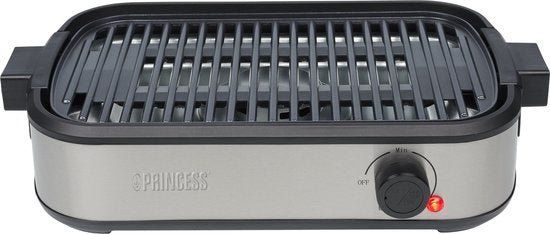 Princess Table Chef Purify - 103215 - Tafel BBQ - 35 x 21 cm - Tafelgrill en Barbecue met Luchtfiltersysteem - Ingebouwde Afzuiging - Tot 260 Graden - PFAS Vrij -1800 W