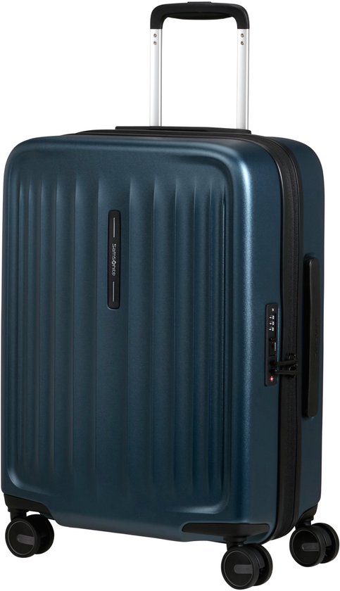 Samsonite Koffer - Fyrm spinner 55/20 handbagage - uitbreidbaar - Steel Blue - 2.6 kg - 46l
