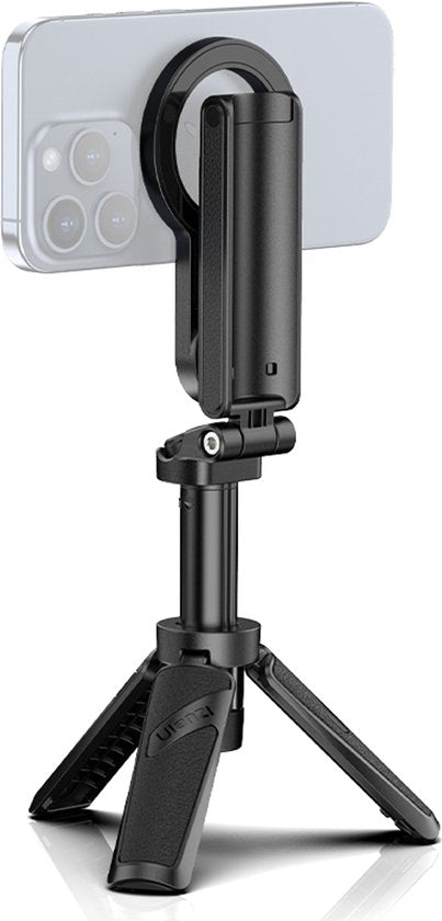 Ulanzi JJ03 Pocket selfiestick statief Magnetisch - met afstandsbediening - Selfiestick - Telefoonstatief iPhone - Smartphone grip voor iPhone - Zwart