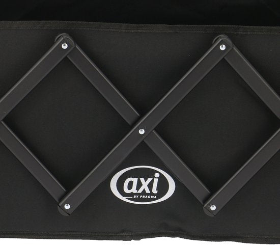 AXI SB221 Opvouwbare Bolderwagen met dak – Zwart – Met Trekstang, Remmen en Hoes – 100 kg Draagvermogen – Eenvoudig mee te nemen - Metaal