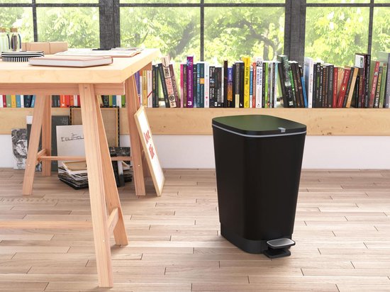 Chic Bin Style Prullenbak M - 23L - 26,5x40,5x45 - Mat zwart