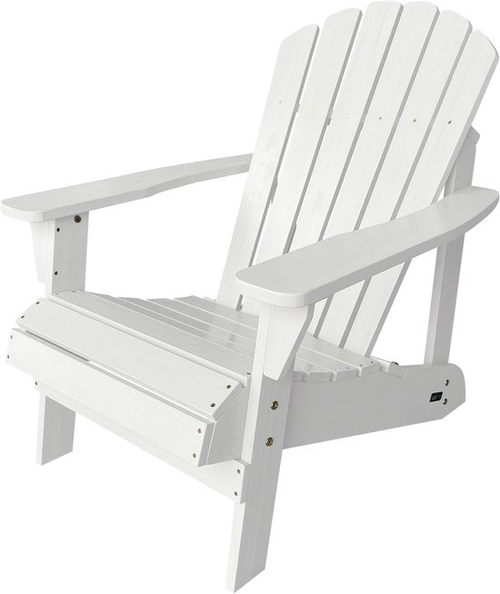 AXI Carmen Adirondack Stoel – Houten loungestoel met armleuningen – Hoge rugleuning - 90,5x78,4x93cm