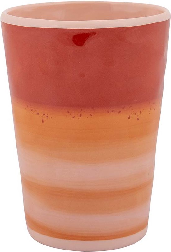 Bo-Camp - Beker - Halo - 400 ml - 4 Stuks - Melamine - Terra