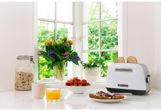 KitchenAid 5KMT2115EWH 5 2 snede(n) 1100 W Roestvrijstaal, Wit