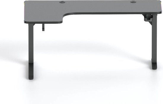 Avalo - Gaming Bureau & L-Vormig Hoekbureau - 160x100x75 cm - Met RGB LED-verlichting - Bekerhouder & Headsethaak - RVS & ABS - Zwart