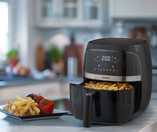 Tomado TAF3202B - Airfryer - Heteluchtfriteuse - 3,2 liter inhoud - Digitaal display - 500 gr friet - PFAS vrij - Beste Koop - Aug & nov 2024