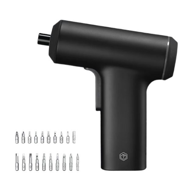 Ochama x J.ZAO Elektrische Schroevendraaier - 3,6 V - 5 Nm - 2000 mAh - LED-ringverlichting - 20 Bits - USB-C