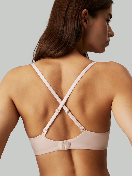 Calvin Klein dames Seductive Comfort push-up T-shirt bra - T-shirt BH - beige