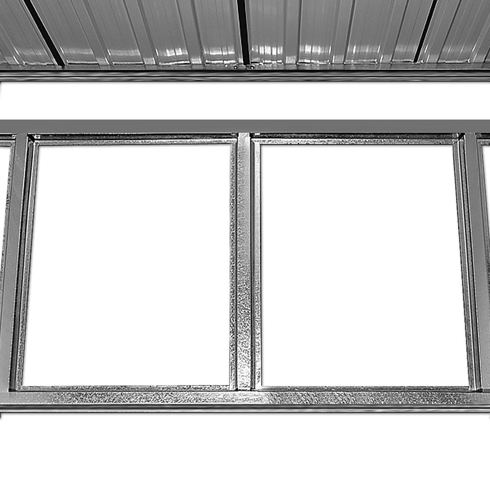 Gardebruk - Tuinhuis Metaal - 5m² met Fundering & Deuren \ \u2013 Antraciet