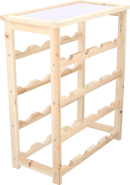 Wijnrek - 55 cm hoog - Hout - 16 flessen