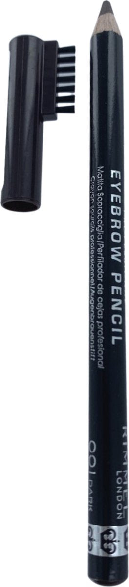 Rimmel London Professional Wenkbrauwpotlood - 001 Dark Brown - 1 g - Met Kammetje - Veegvast