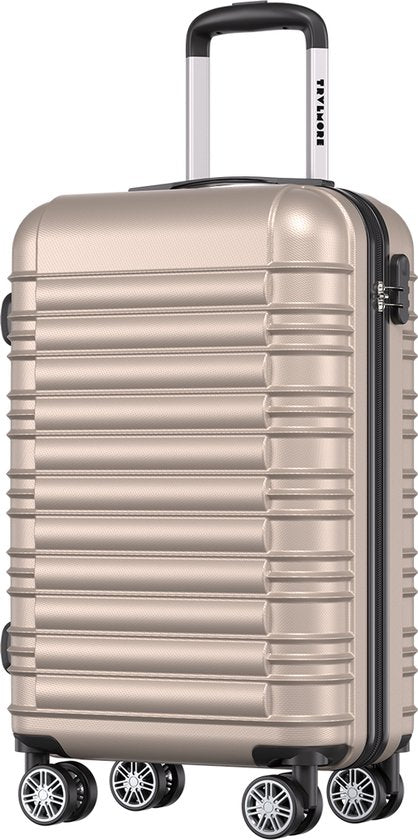 TRVLMORE Handbagage Koffer - 38L - Cijferslot - Lichtgewicht - Trolley - 54x36x20cm - Past binnen 55x40x20 cm - Champagne