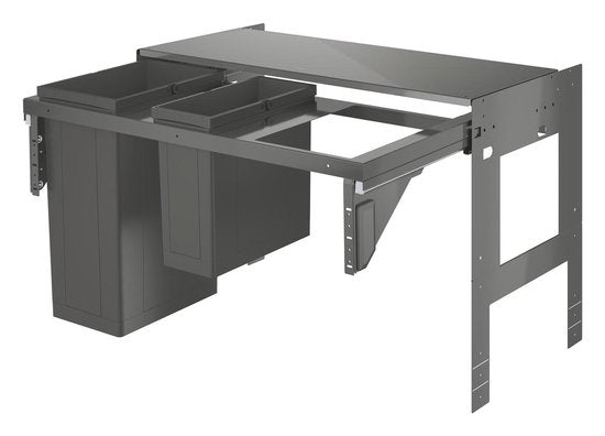 GROHE Inbouw prullenbak - 2 afvalbakken (1x29L en 1x11L) - 40982000