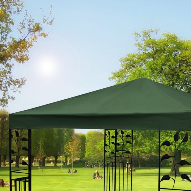 Coast 3 x 3 m paviljoen dak vervangende dakpaviljoen vliegtuig groen