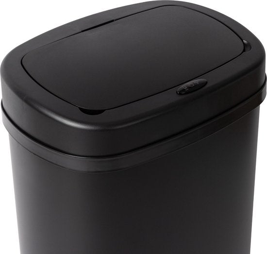 Sensor Prullenbak - 50L - Soft Close - Vingerprint vrij - Hygiënische Keuze - Zwart