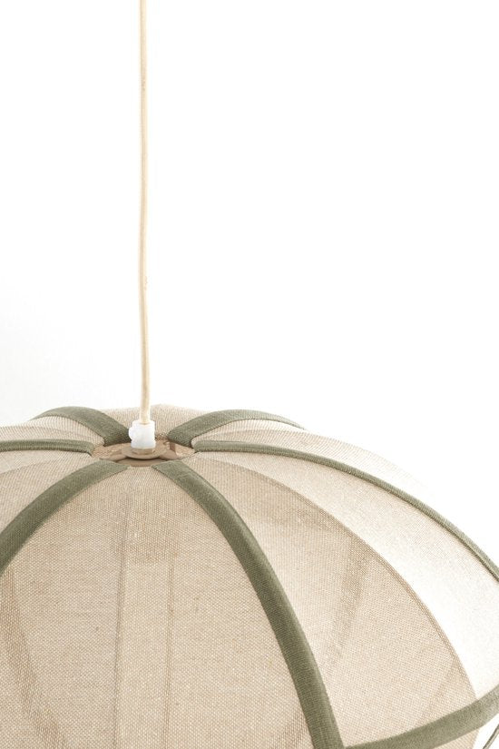 Light & Living - hanglamp - Mirelys - naturel - textiel - Ø 49cm - E27 - 2995084