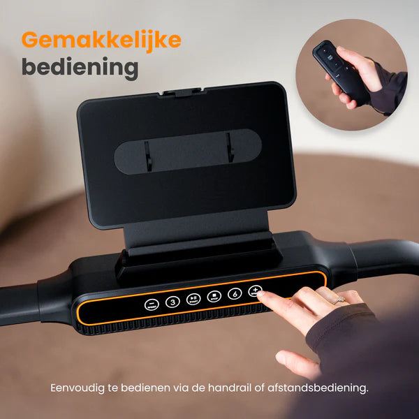 Moovv SmartStep Pro v3 Incline - Loopband Inklapbaar - Walking Pad met 10% Hellingfunctie – Opvouwbare Wandelband - Treadmill 1-12 km/u – Incl. Accessoires