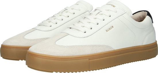 Blackstone SLATE HARPER - DG516 Wit Zwart - Sneaker (laag) - Heren - Wit - Maat: 45