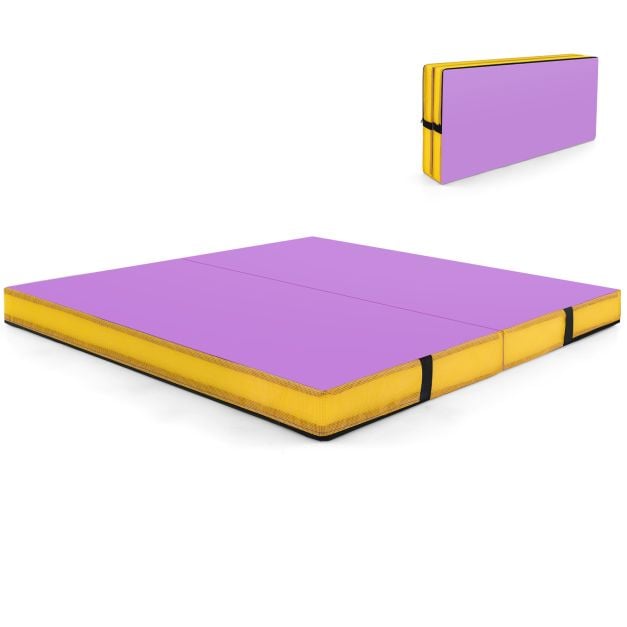 Coast Opvouwbare Turnmat – 122 x 122 x 10 cm – EPE-schuim – Paars