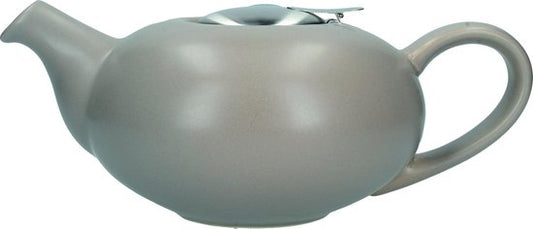 Theepot, met Zeef, Keramiek, Mat Taupe, 0.9 L - London Pottery | Pebble