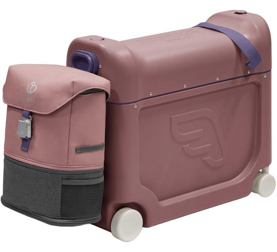 Stokke JetKids Reispakket, Hazy Lilac - Met BedBox Ride-On koffer en rugzak - Voor kinderen van 2-7 Jaar (tot 35 kg)
