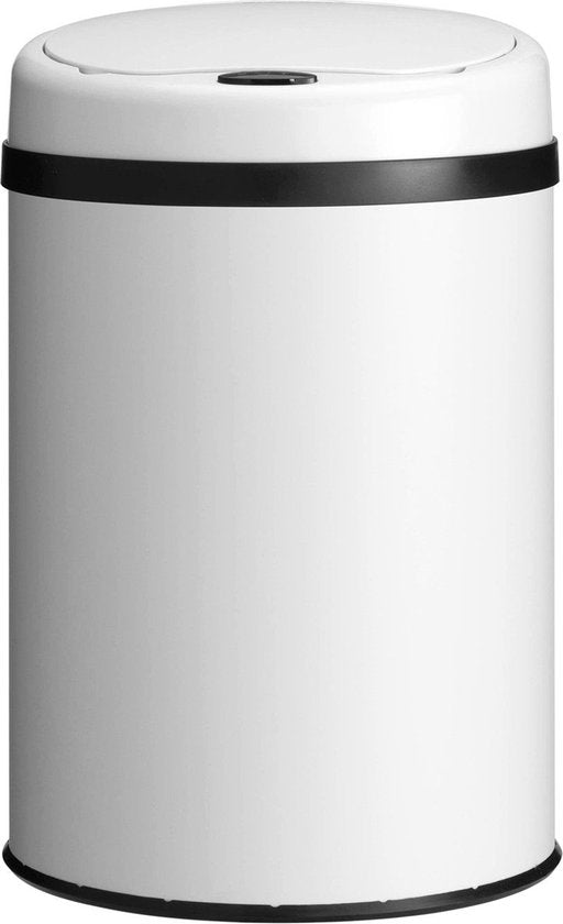 Automatische Prullenbak / Afvalemmer / Sensorprullenbak - 30 Liter - Wit - Rond