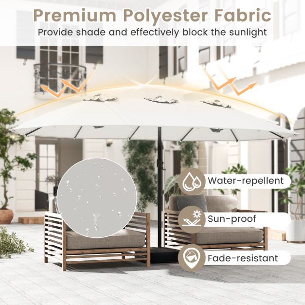 Coast Strandparasol 220 cm - UPF50+ - Kantelbaar - Met Bekerhouder/Draagtas
