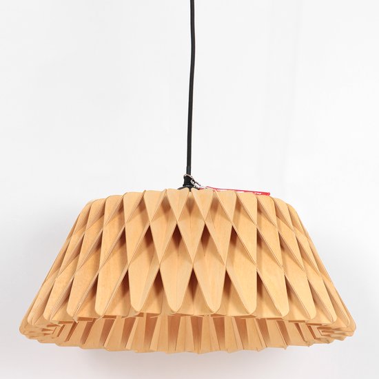Anne Lighting - hanglamp - Maze - naturel - hout - Ø 46cm - E27 - 3490E