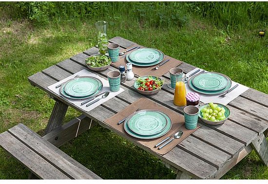 Bo-Camp - Beker - Halo - Blauw - 4 Stuks