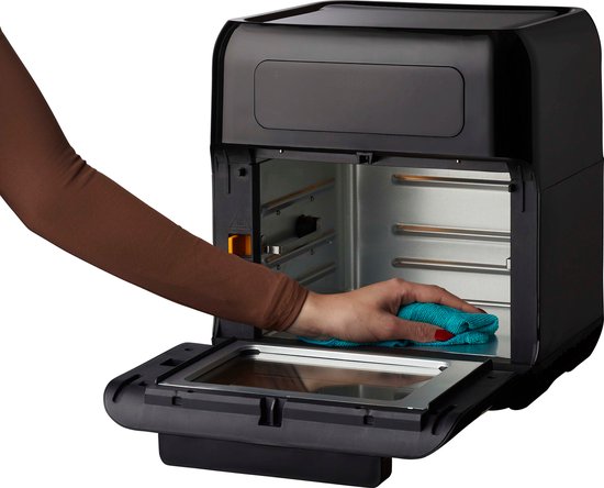 Tomado TAF1201B - Airfryer oven - Hetelucht friteuse - 12 liter - 8 programma's - PFAS vrij - 1500 watt - Zwart