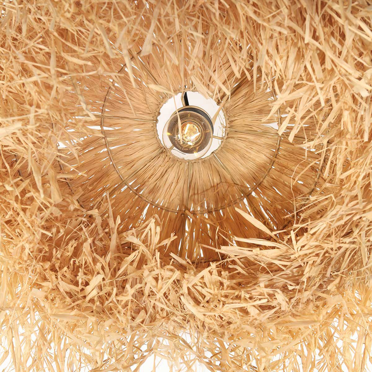 Anne Lighting - hanglamp - Grass - naturel - gras - Ø 53cm - E27 - 3819BE