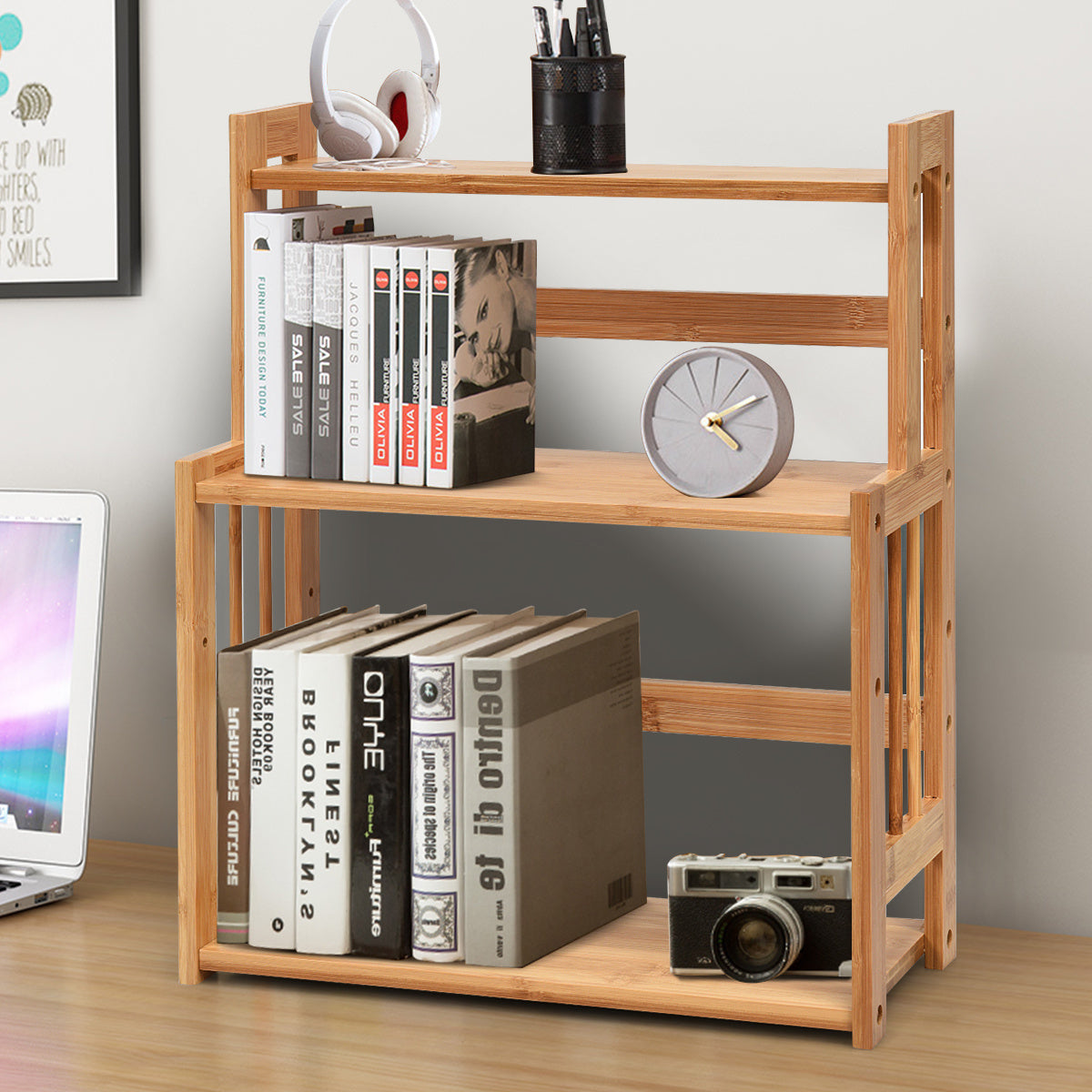 Coast Aanrecht Organizer - Kruidenrek/Opbergrek - 41,5 x 18 x 50 cm - Bruin