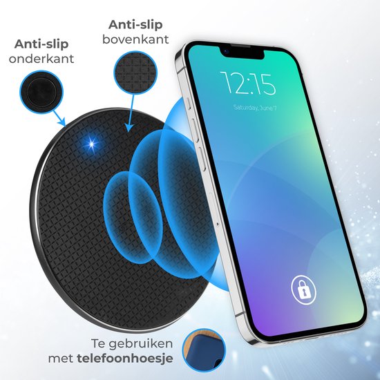 Nuvance Draadloze Oplader 10W - Inclusief Kabel - Wireless Charger - Fast Charger - Geschikt voor alle Draadloos Oplaadbare Smartphones