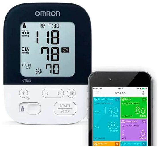 Omron M4 Intelli IT - Bovenarm bloeddrukmeter - Omtrek manchet: 22-42 cm