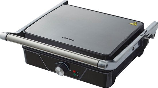Tomado TGC4001S - XXL contactgrill - Instelbare temperatuur - Grill apparaat - 30 x 24 cm - Tosti apparaat - PFAS vrij - 2000 watt