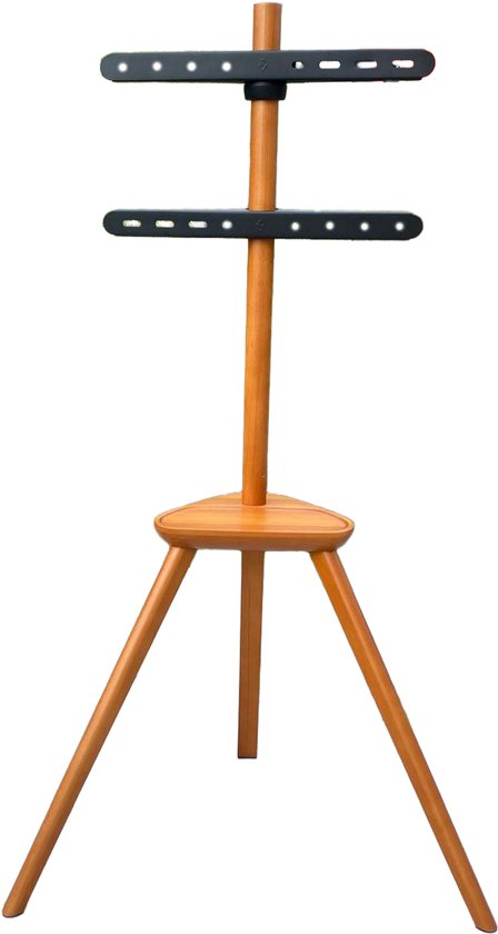 VDD TV Standaard - Vloerstandaard - Studio Statief - Schildersezel Design - Tot 65 inch - Bruin