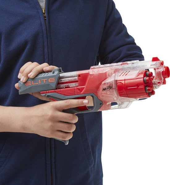 Nerf N-Strike Elite Disruptor Blaster - 6 Pijltjes - Afmetingen 32 x 8 x 23 cm - Blauw
