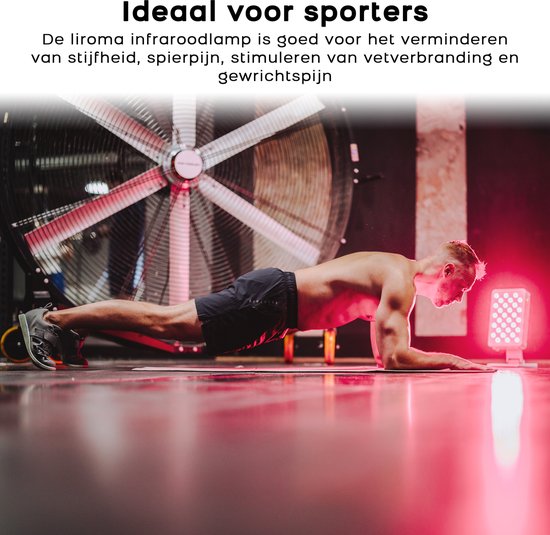 LIROMA® Roodlichttherapie - 2 Golflengten - Timer - LED Infraroodlamp - Infraroodtherapie - Rood licht therapie - Collageen Lamp - Fibromyalgie - Lichttherapie