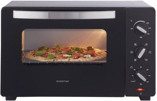 Inventum OV307B Vrijstaande oven - 30L - Hetelucht - Draaispit - 100-230°C - 5 ovenstanden - Zwart