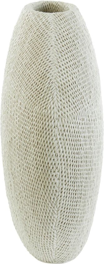 Light & Living Vaas Mashaba - Zand - 50x20.5x45.5cm - Kunststof - Modern - Bloemenvaas - Woondecoratie - Decoratieve vaas voor woonkamer of slaapkamer